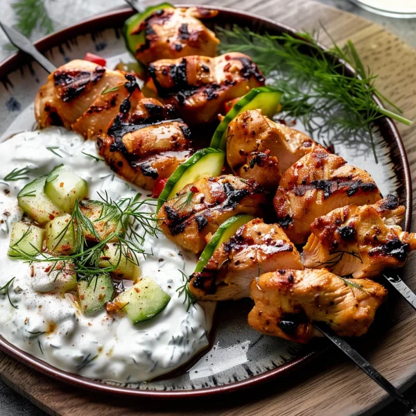 Grilled Chicken with Yogurt Sauce