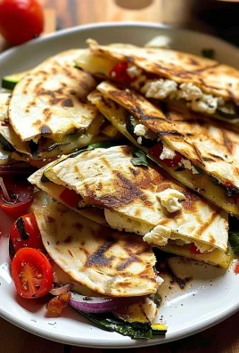 Grilled Mediterranean Veggie Quesadillas