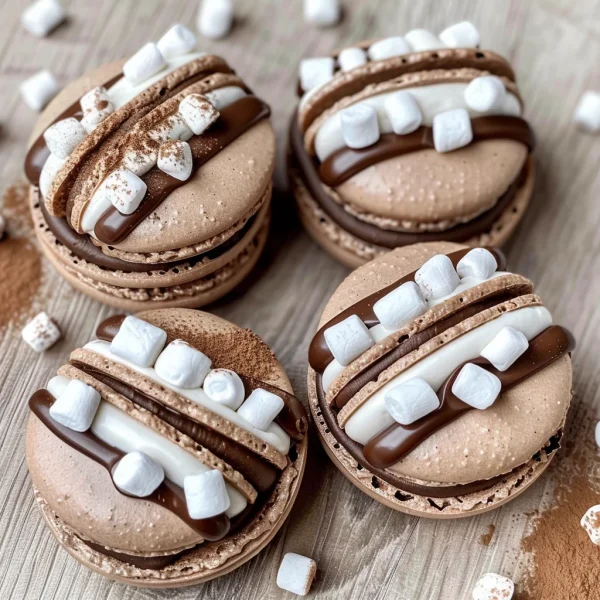 Hot Chocolate Macarons