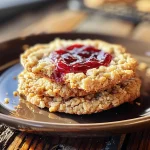 Indulgent Buttery Raspberry Crumble Cookies with Sweet Jam Filling