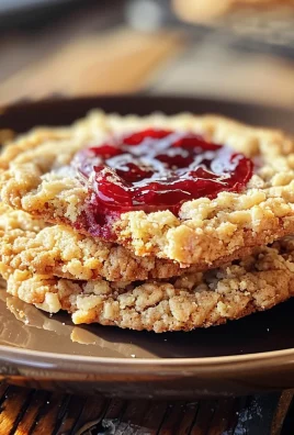 Indulgent Buttery Raspberry Crumble Cookies with Sweet Jam Filling