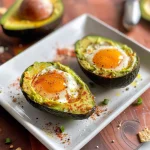 Keto Air Fryer Avocado Baked Egg