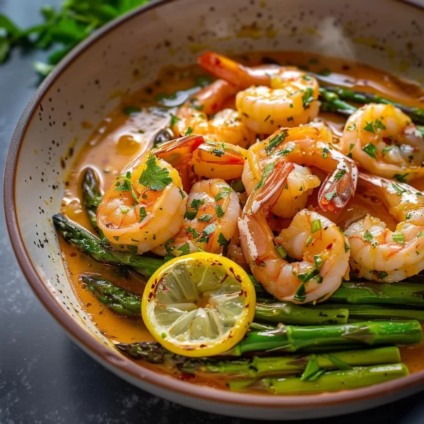 Lemon Garlic Shrimp and Asparagus (20-Minutes)
