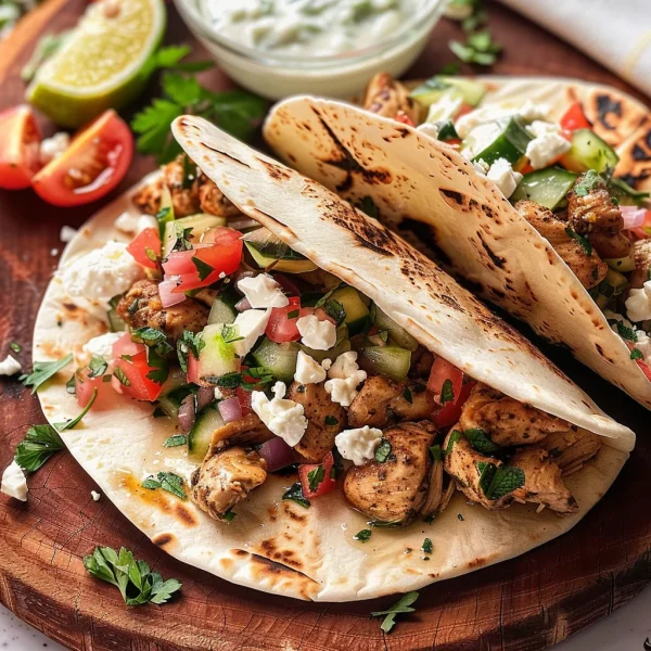 Mediterranean Chicken Tacos
