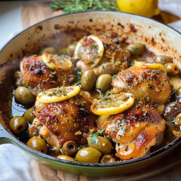 Mediterranean Chicken with Lemons and Olives