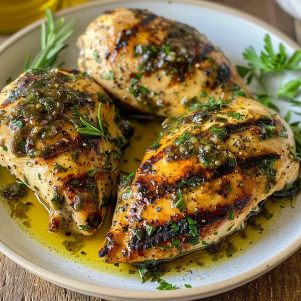 Mediterranean Herb Crusted Grilled Chicken