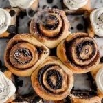 Oreo Cookies and Cream Cinnamon Rolls