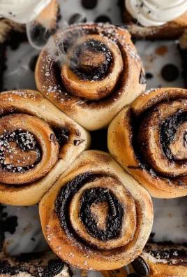 Oreo Cookies and Cream Cinnamon Rolls