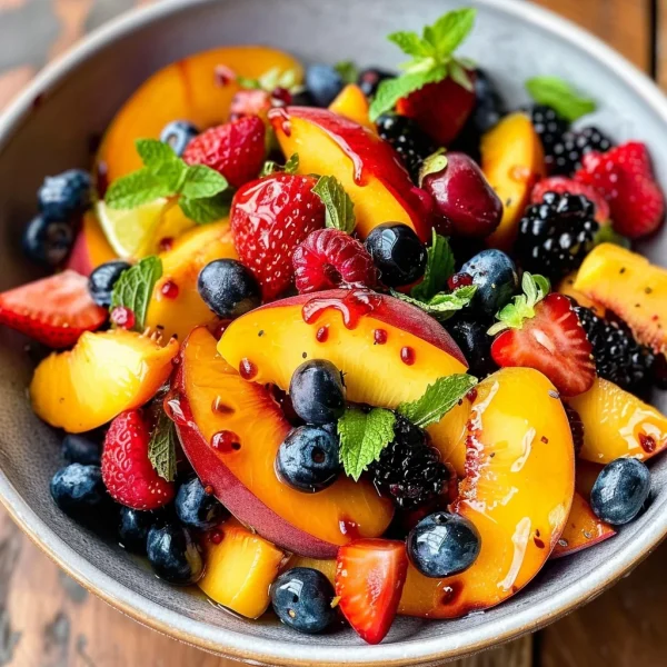 Peach Berry Fruit Salad