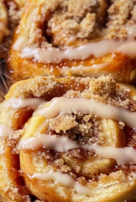 Peach Cobbler Cinnamon Rolls with Crumb Topping
