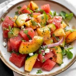 Peach Watermelon Salad: Refreshing Summer Delight Awaits!