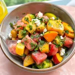 Peach Watermelon Salad Without Feta
