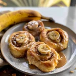 Peanut Butter Banana Cinnamon Rolls