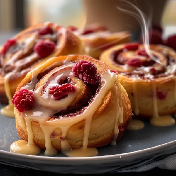Raspberry Cinnamon Rolls