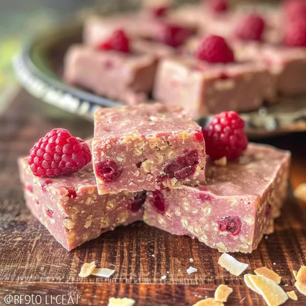 Raspberry Coconut Fudge | A sugar-free, vegan fudge recipe