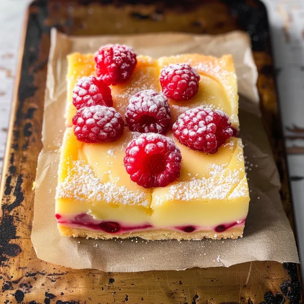 Raspberry Lemon Cheesecake Bars