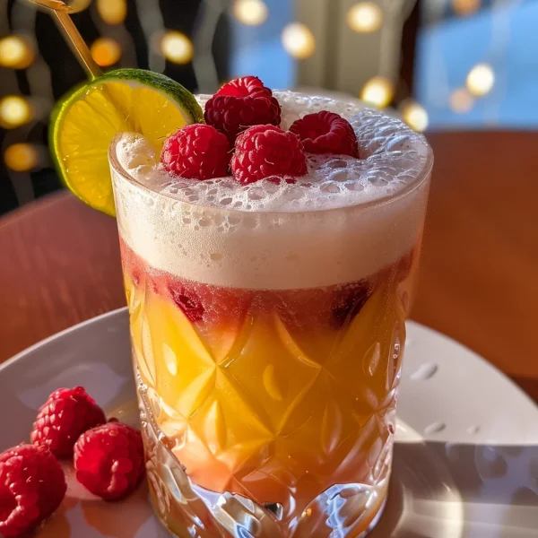 Raspberry Passionfruit Tequila Sour
