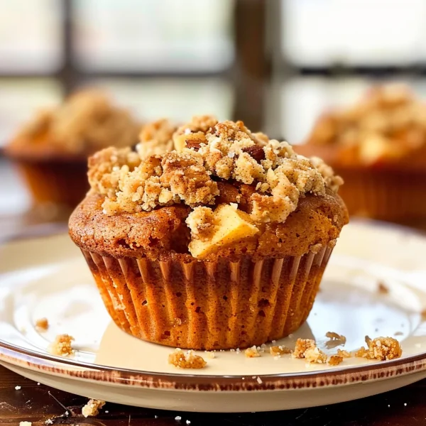 Small Batch Apple Pumpkin Streusel Muffins