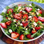 Strawberry Arugula Salad with Feta and Balsamic Vinaigrette