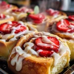 Strawberry Cheesecake Cinnabon Rolls