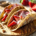 Strawberry Crunch Cheesecake Tacos
