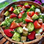 Strawberry Cucumber Salad