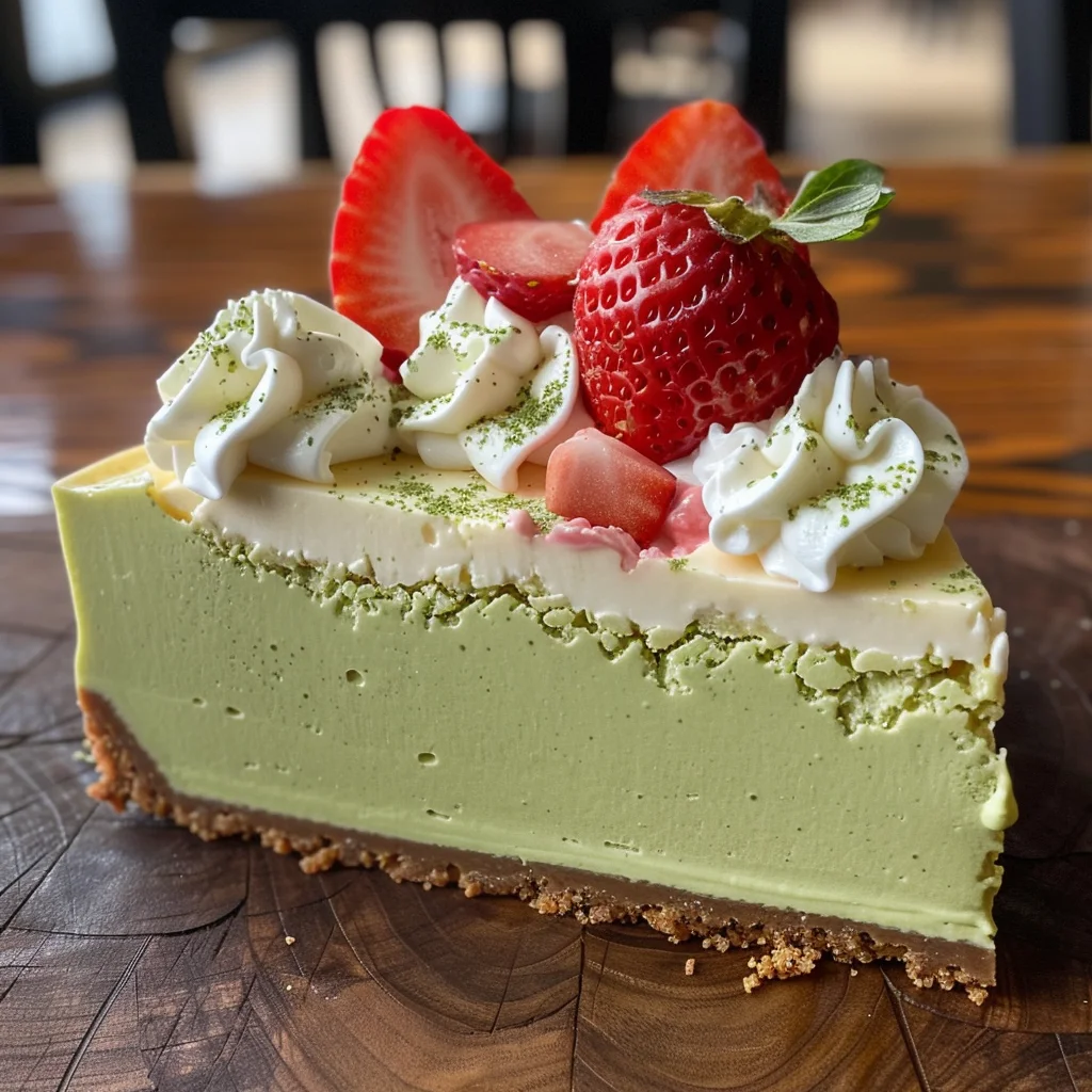 Strawberry Matcha Basque Cheesecake image 4