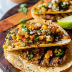 Street Corn Smash Burger Tacos