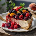 Summer Berry and Peach Cheesecake: A Refreshing Delight for Every Occasion