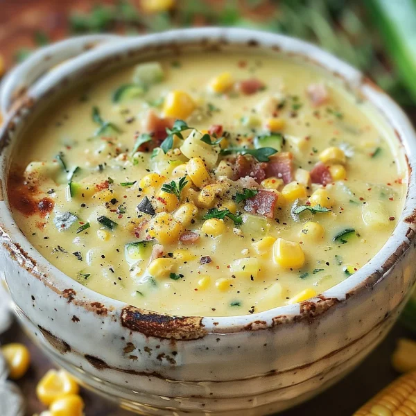 Summer Corn and Zucchini Chowder Recipe