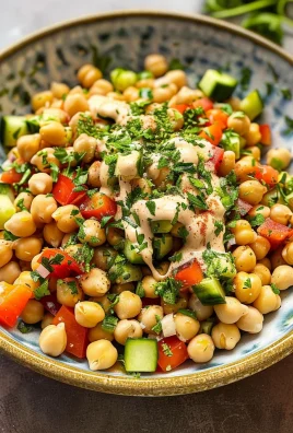 Tahini Lemon Chickpea Salad: A Refreshing Delight!