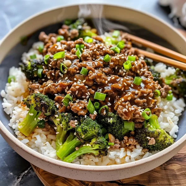 Teriyaki Ground Beef and Broccoli