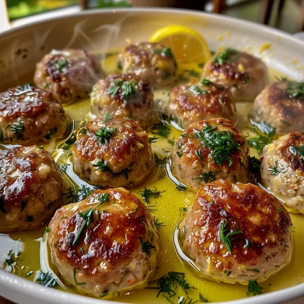 The Softest and Juiciest Greek Meatballs in Lemon Sauce