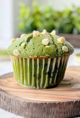 White Chocolate Matcha Muffins