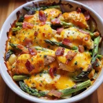 Asparagus & Bacon Chicken Potato Casserole