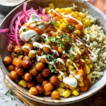 BBQ Ranch Chickpea Quinoa Bowls