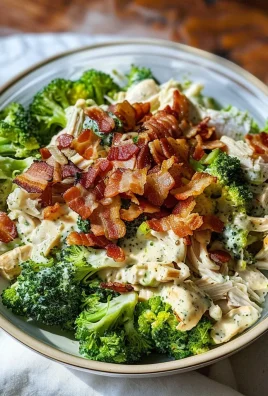 Bacon Broccoli and Ranch Chicken Salad