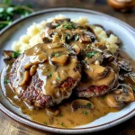 Bobby Flay Salisbury Steak with Mushroom Gravy