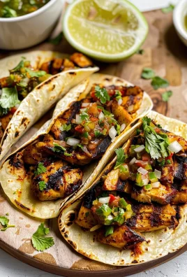 Charred Chile–Marinated Grilled Chicken Tacos
