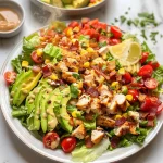 Chicken Bacon Avocado Chopped Salad with Lemon Vinaigrette