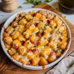 Chicken Bacon Ranch Tater Tot Casserole: A 450 Calorie Dish