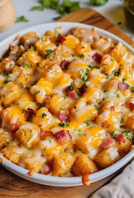 Chicken Bacon Ranch Tater Tot Casserole: A 450 Calorie Dish
