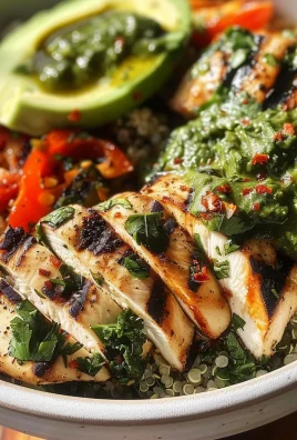 Chimichurri Grilled Chicken Bowl with Garlic Sauce