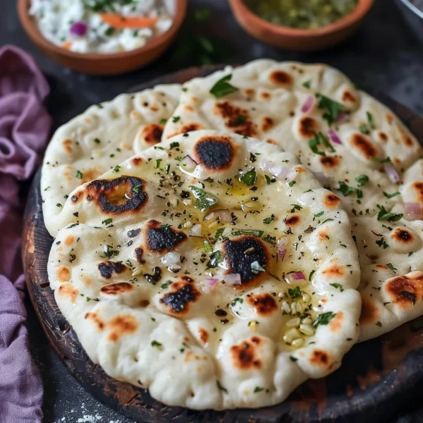 Cottage Cheese Garlic Naan