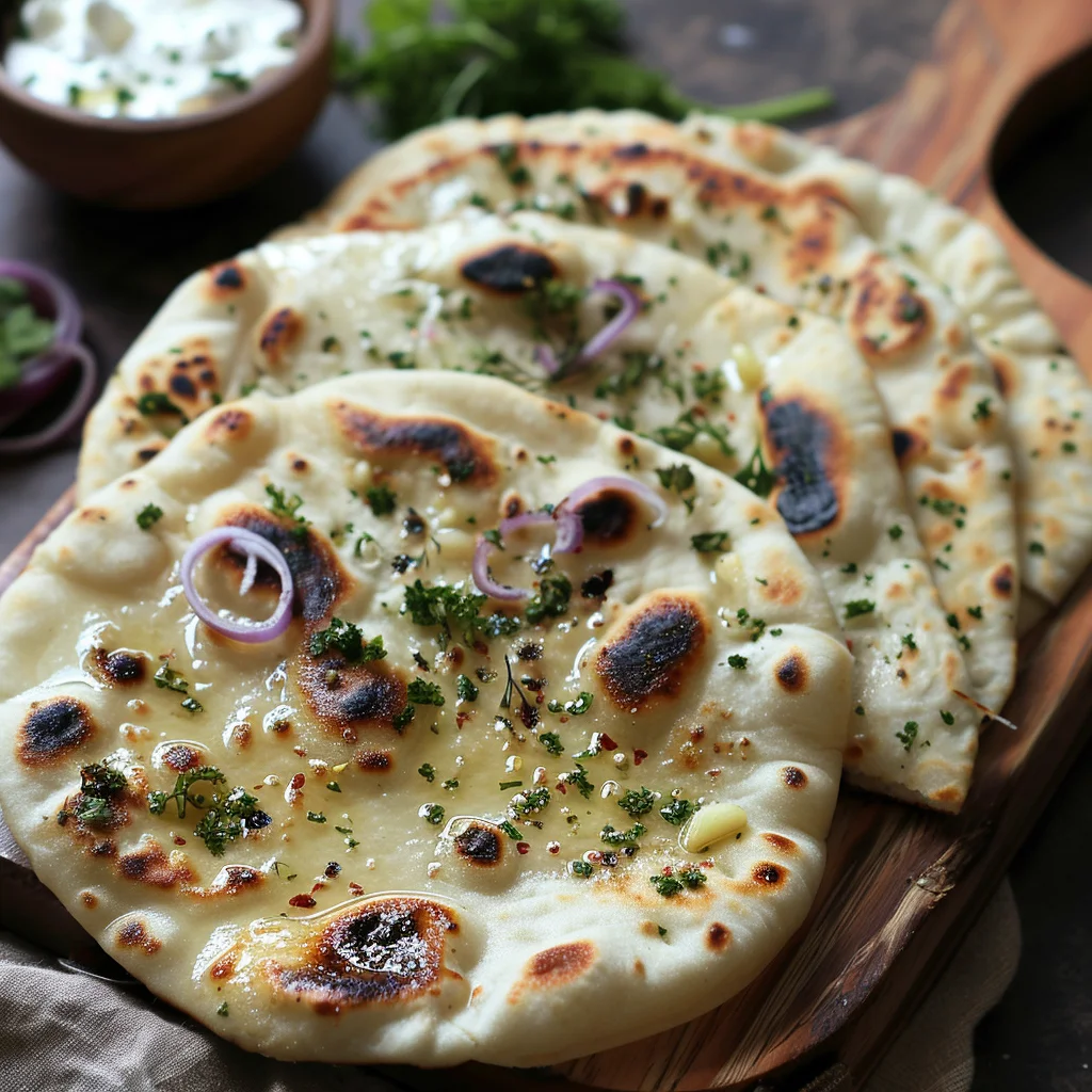 Cottage Cheese Garlic Naan image 4