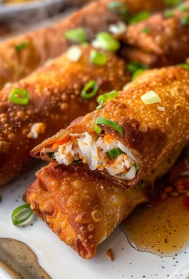 Crispy Crab Cake Egg Rolls: A Savory Seafood Snack Delight