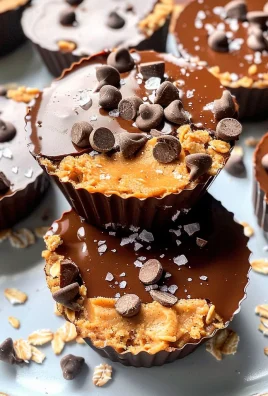 Easy No Bake Peanut Butter Oat Cups