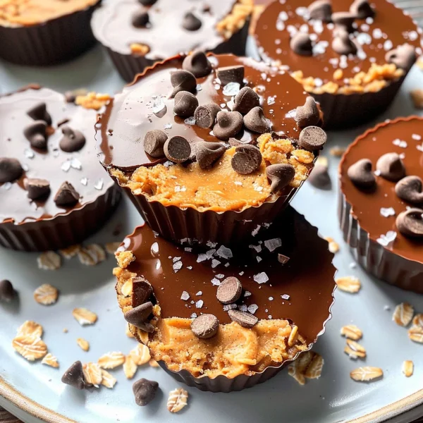 Easy No Bake Peanut Butter Oat Cups