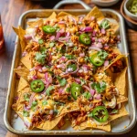 Easy Sheet Pan BBQ Chicken Nachos