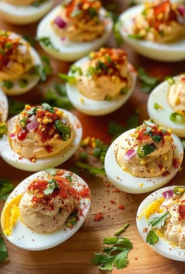 Elote Deviled Eggs: 12 Fiesta Delights